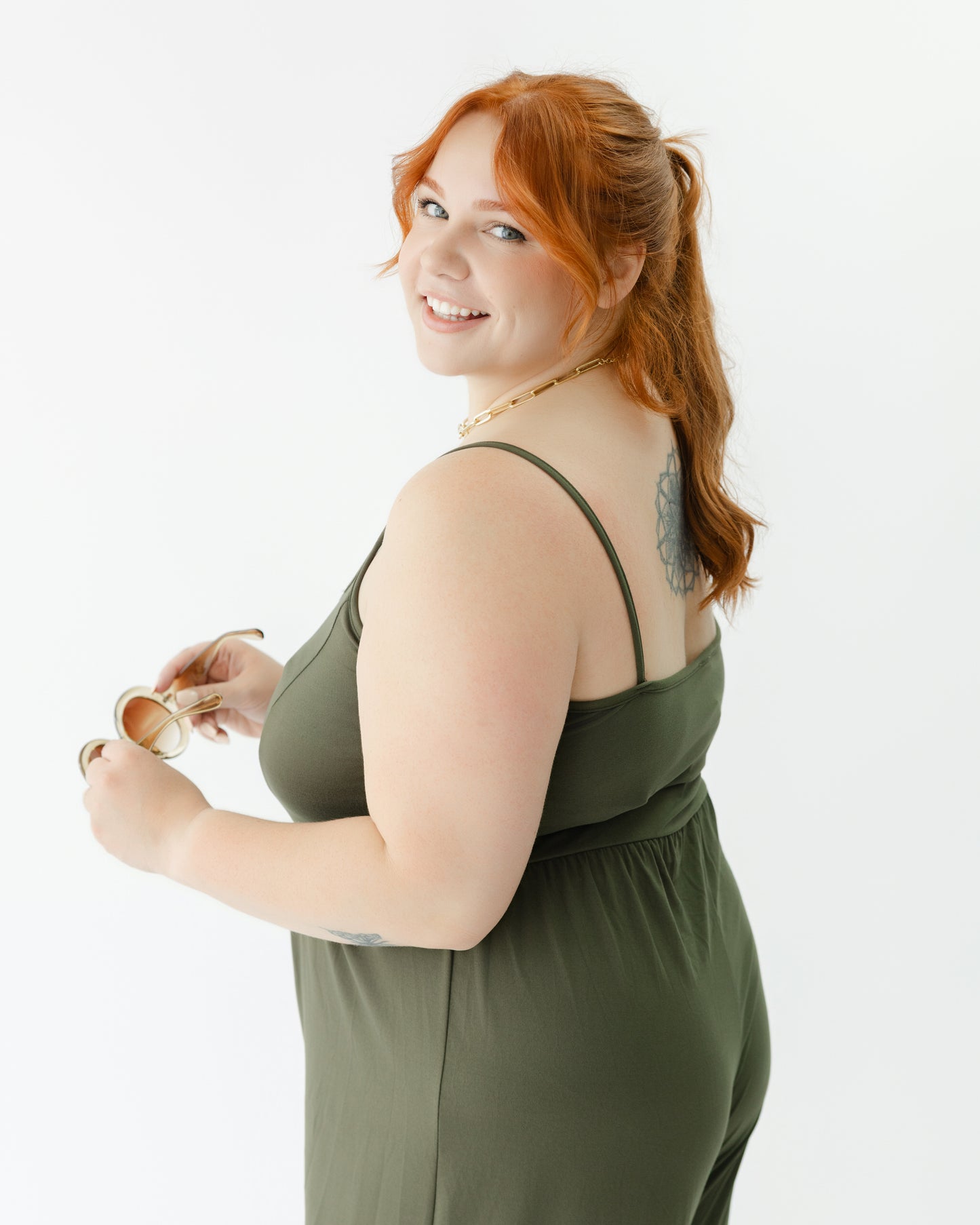 Wide Leg Jersey Romper