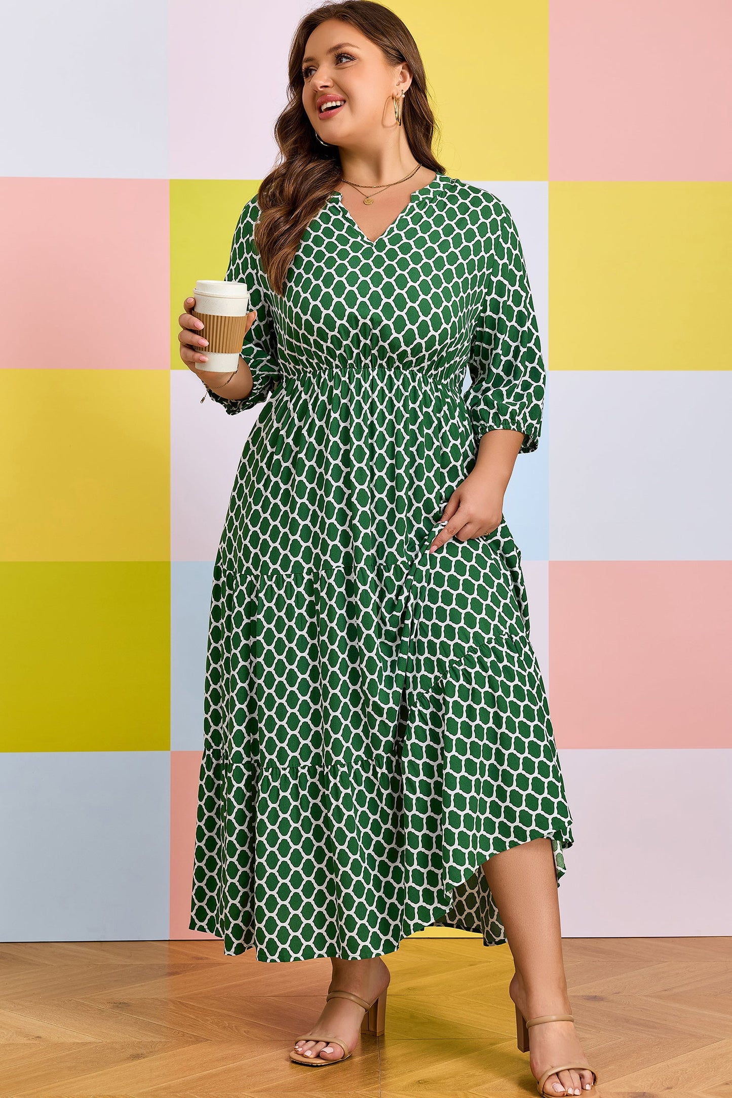 Joanie Ruffle Hem Dress