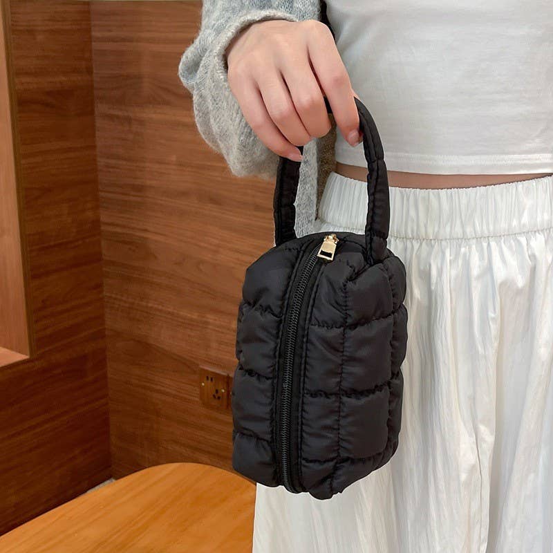 Quilted Makeup Tote