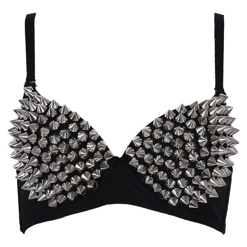 Sexy Punk Rivet Bra