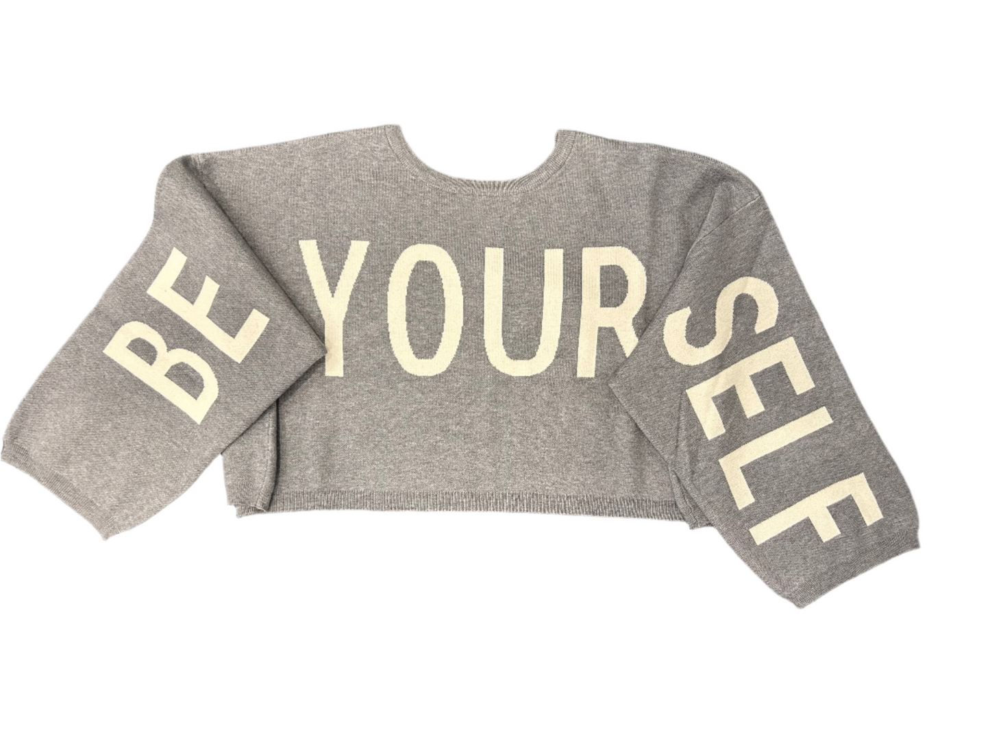 Be Your Self Cropped Sweater
