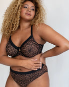 Sophia Unlined Mesh Full Coverage Underwire Bra