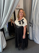 Cascade Tulle Mesh Skirt