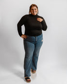 31" Zenana HW Straight Leg Denim