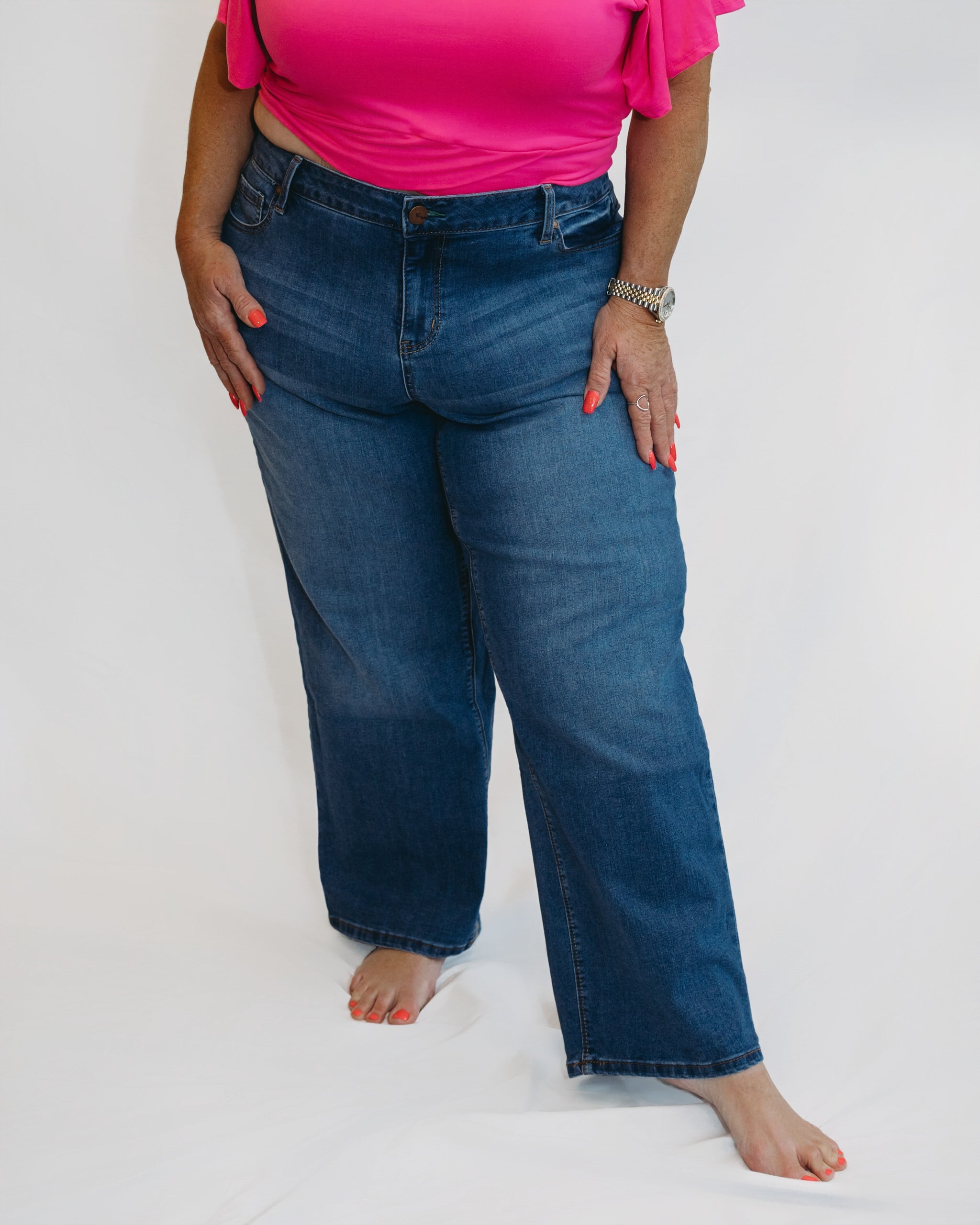 29" 1822 Slim Wide Leg in Charlie