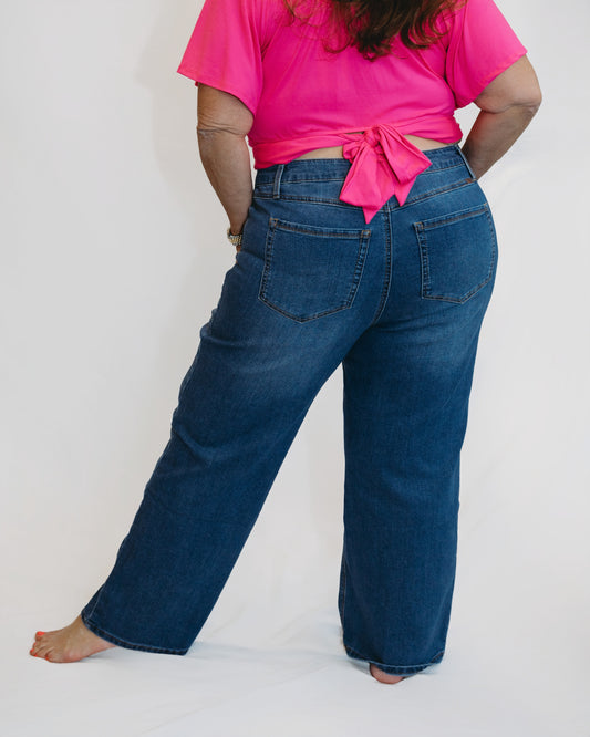 29" 1822 Slim Wide Leg in Charlie