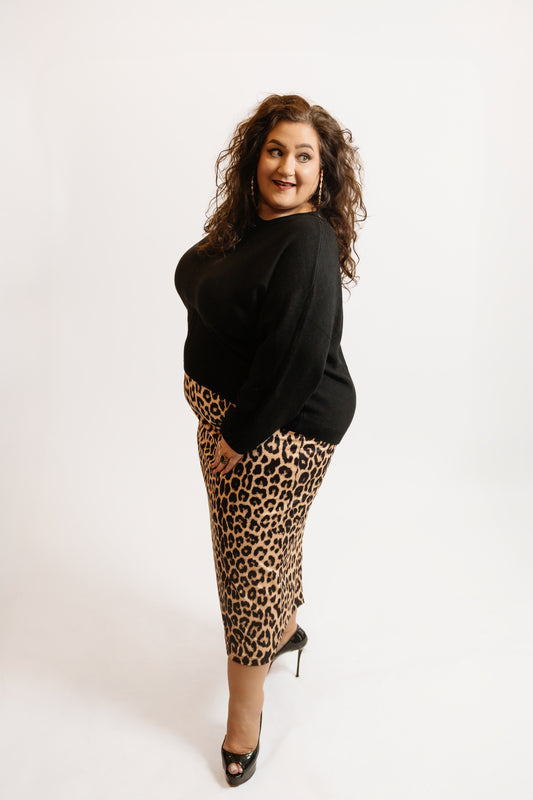 Leopard Pencil Skirt