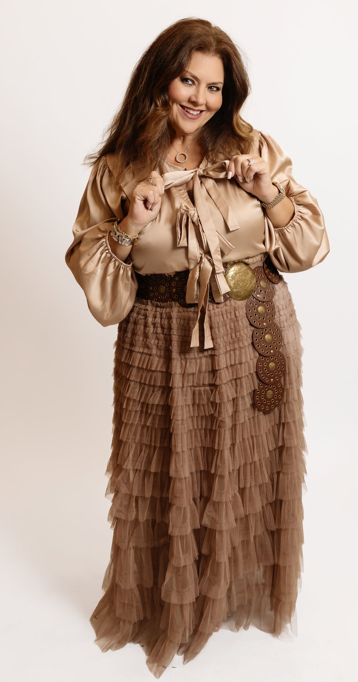 Cascade Tulle Mesh Skirt