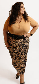 Leopard Pencil Skirt