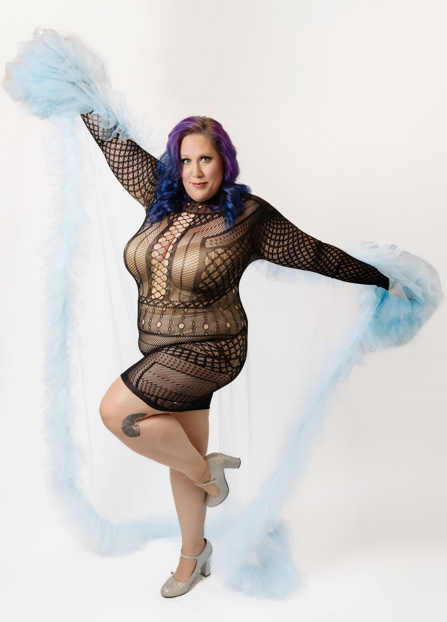 Heart Racing Sheer Mini Dress