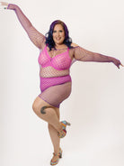 Morgana Fishnet Bodystocking Mini Dress