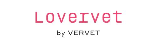 Lovervet logo by Vervet on a white background | Harlow + James Boutique | West Des Moines, IA