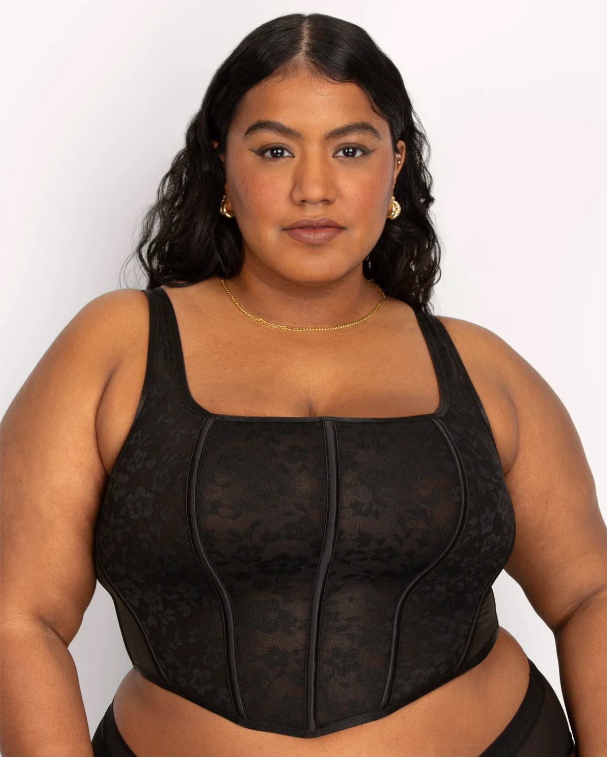 Tess No-Show Lace Bustier Bra