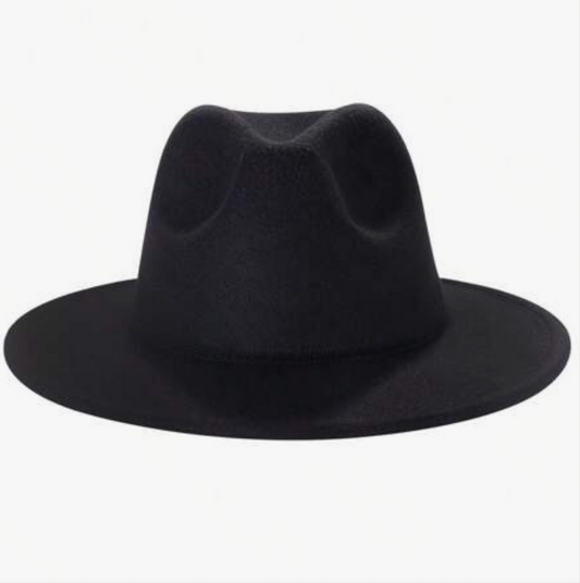 Two-Tone Wide Brim Hat