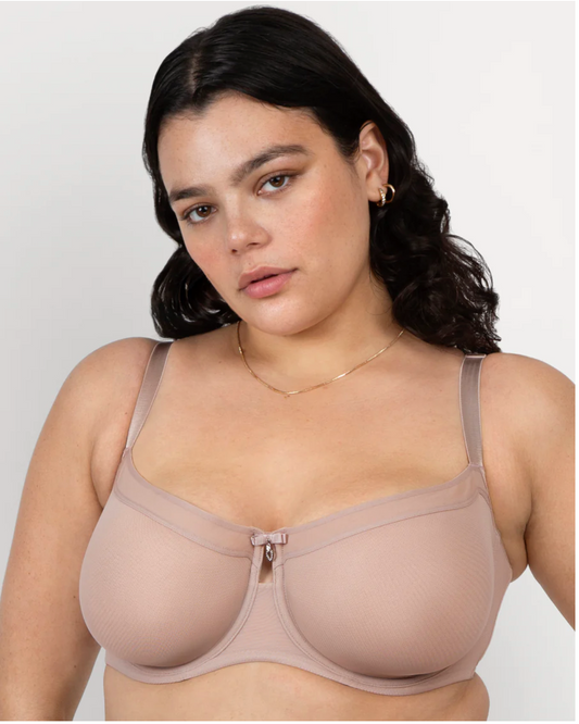 Lena Mesh Unlined Balconette Bra