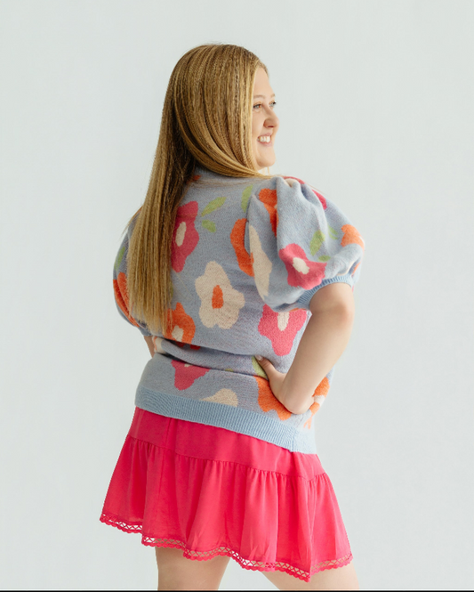 Boho Frilled Elastic Waist Skort