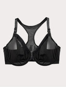 Selena Mesh Front-Close Racerback Unlined Bra