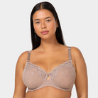 Halle Unlined Mesh Full Coverage Underwire Bra