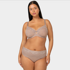 Halle Unlined Mesh Full Coverage Underwire Bra
