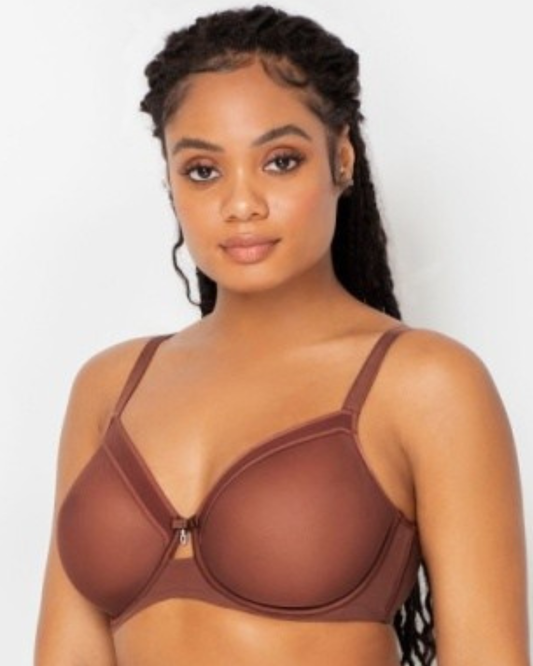 Mariah Unlined Mesh Full Coverage Underwire Bra