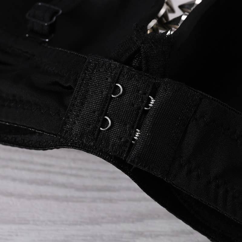 Sexy Punk Rivet Bra