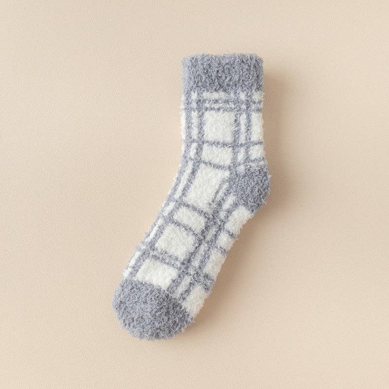 Plaid Fleece Socks