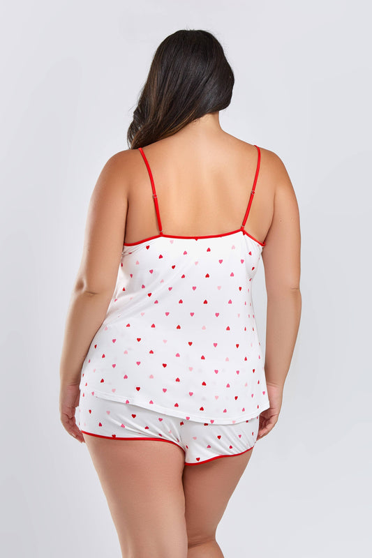 All Over Hearts Short Set