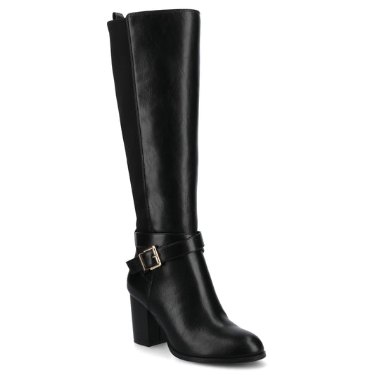Journee Womens Avalonn Knee High Extra Wide-Calf Dress Boots