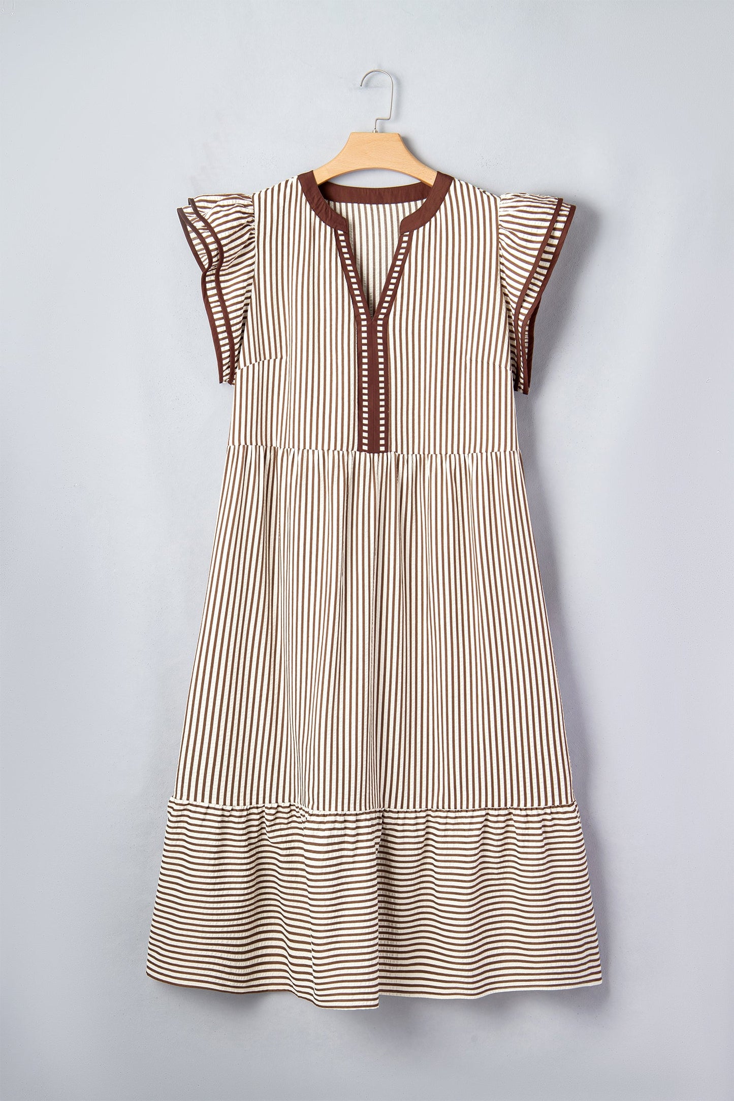 Flutter Sleeve Maxi PLUS Dress