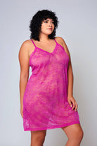 Stretchy Lace Chemise Dress